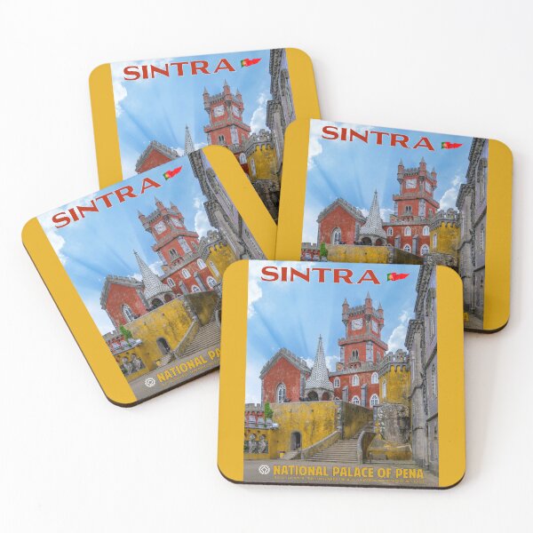 Item preview, Vintage-style Sintra Pena Palace Travel Poster designed and sold by travelwitheric.