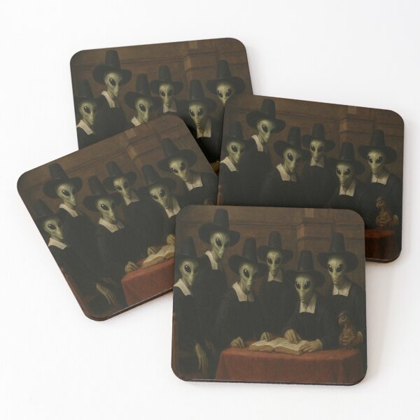 Item preview, “The Alien Syndicate: A Baroque Council” designed and sold by Abducted Treasures.