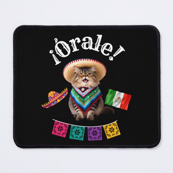 Item preview, ¡Órale Persian Cat! Cute Fiesta Kitty in Sombrero & Poncho with Mexican Party Style designed and sold by Fredster1966.