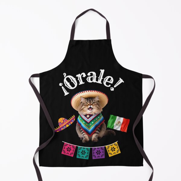 Item preview, ¡Órale Persian Cat! Cute Fiesta Kitty in Sombrero & Poncho with Mexican Party Style designed and sold by Fredster1966.