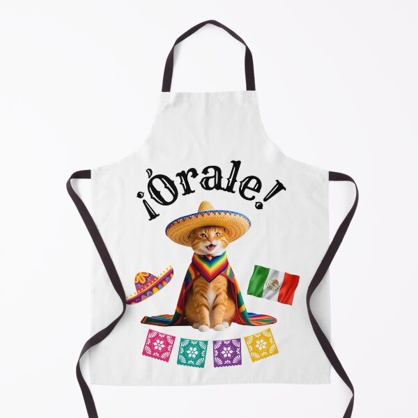 Item preview, ¡Órale Orange Tabby Cat! Cute Fiesta Cat in Sombrero & Poncho with Mexican Party Flair designed and sold by Fredster1966.