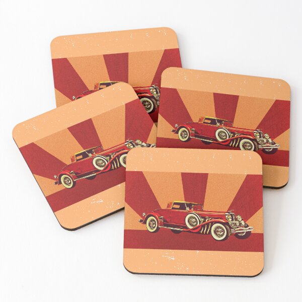 Item preview,  "Retro Red Ride on a Disco Sunset Highway" designed and sold by ElinorVania.