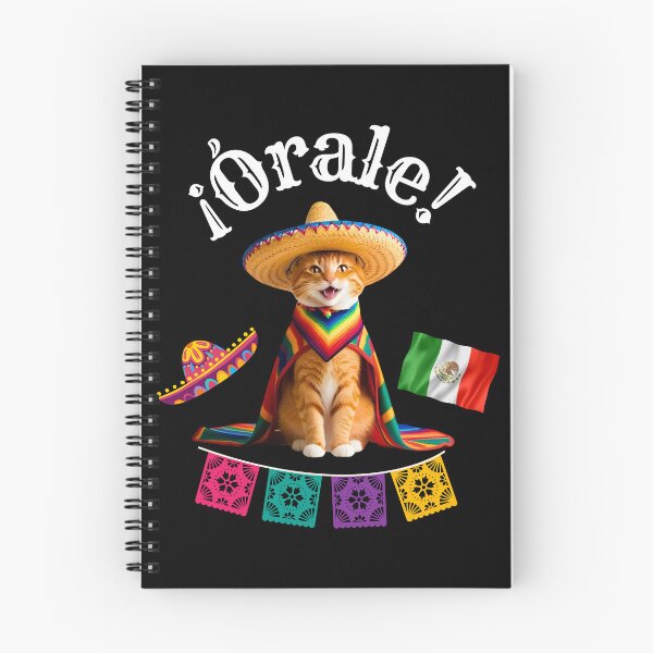 Item preview, ¡Órale Orange Tabby Cat! Cute Fiesta Cat in Sombrero & Poncho with Mexican Party Flair designed and sold by Fredster1966.