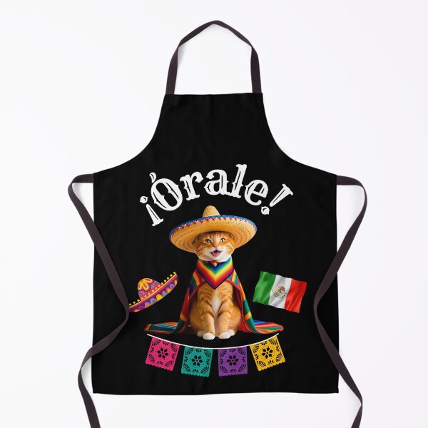Item preview, ¡Órale Orange Tabby Cat! Cute Fiesta Cat in Sombrero & Poncho with Mexican Party Flair designed and sold by Fredster1966.