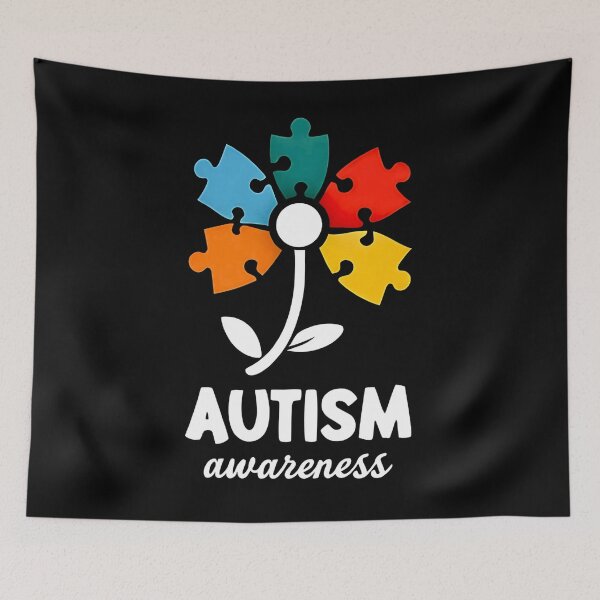 Item preview, Autism Awareness Puzzle Flower  designed and sold by JerdbordinShop.