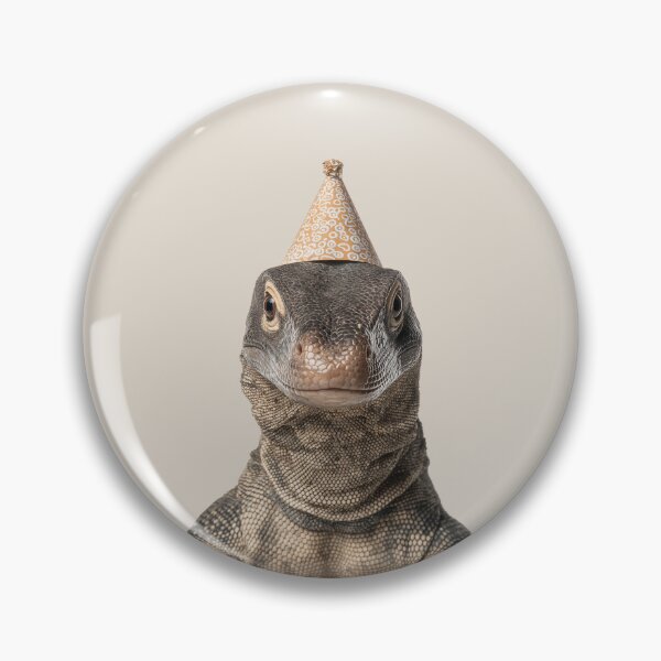 Item preview, Cute Monitor Lizard with Party Hat Birthday Celebration designed and sold by LazyOwlStore.