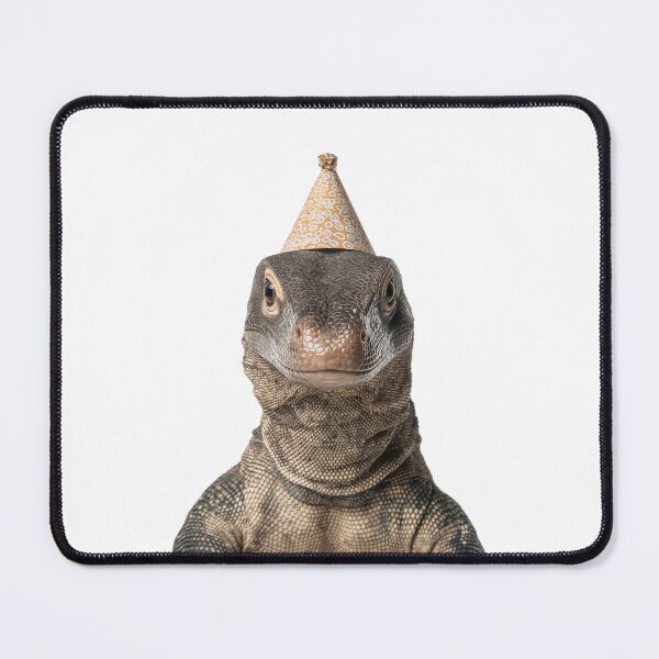 Item preview, Cute Monitor Lizard with Party Hat Birthday Celebration designed and sold by LazyOwlStore.