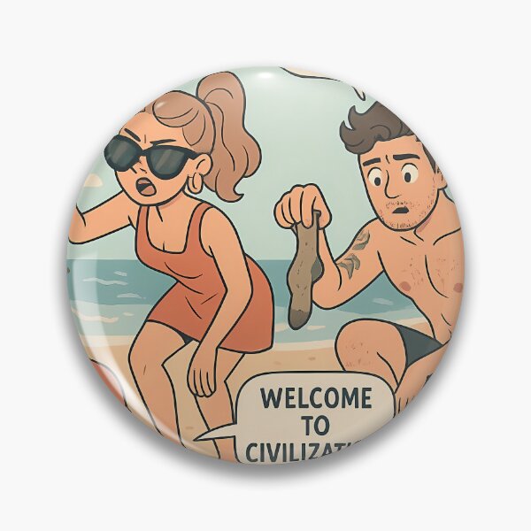 Item preview, Sweet Day Comic – "Shell-shocked!" | Beach Treasure Fail designed and sold by Sweetday2025.