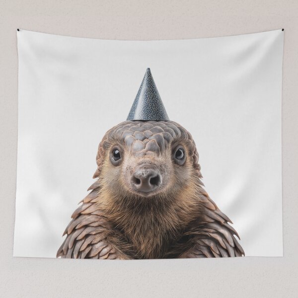 Item preview, Cute Pangolin with Party Hat Birthday Celebration designed and sold by LazyOwlStore.