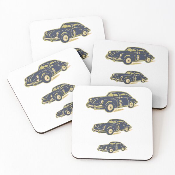 Item preview, "Midnight Drive – Dark Retro Car in Motion" designed and sold by ElinorVania.