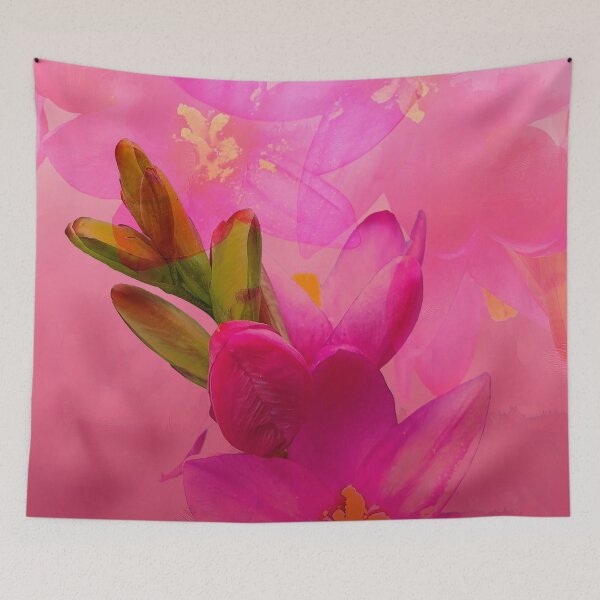 Item preview, Pink Spring Flower Collage designed and sold by Honey Myrtle Studio.