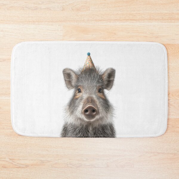 Item preview, Cute Peccary with Party Hat Birthday Celebration designed and sold by LazyOwlStore.