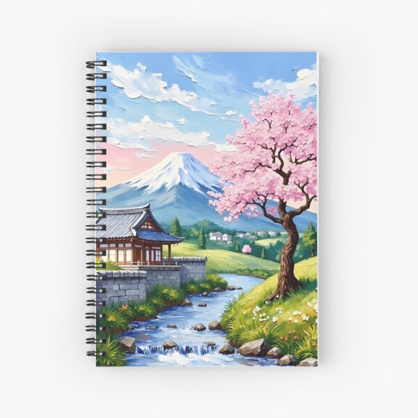 Item preview, Serene Japanese Landscape with Cherry Blossoms and Mt. Fuji 2 designed and sold by Michael Lagcao.
