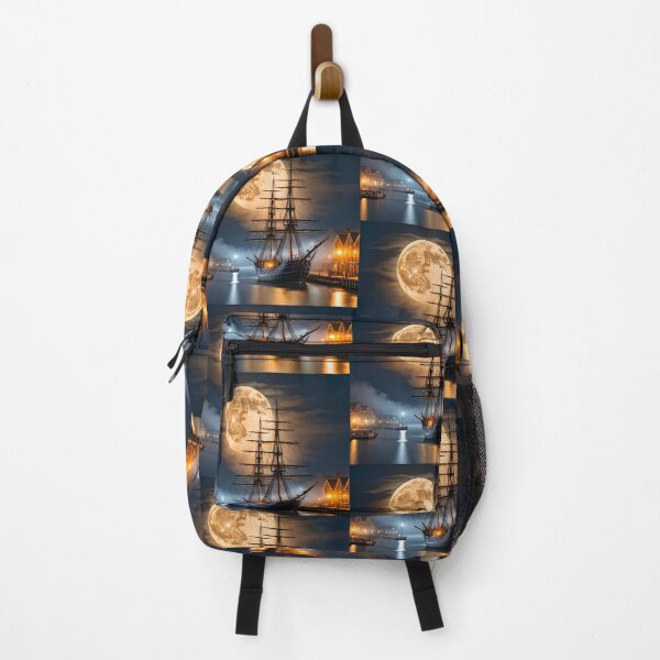 Item preview, Foggy Harbor Moon designed and sold by vernonplatt.