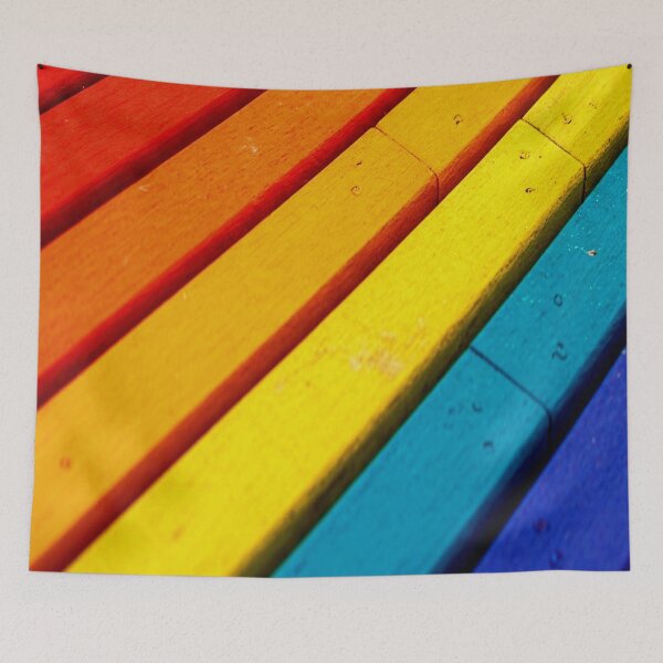 Artikelvorschau, Blockstreifen Regenbogen entworfen und verkauft von ontological.