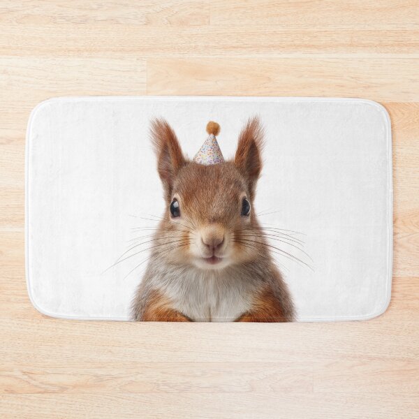 Item preview, Cute Red Squirrel with Party Hat Birthday Celebration designed and sold by LazyOwlStore.