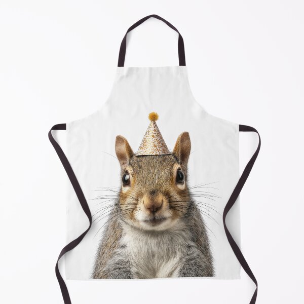 Item preview, Cute Grey Squirrel with Party Hat Birthday Celebration designed and sold by LazyOwlStore.