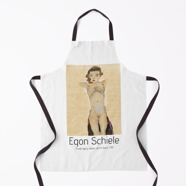 Item preview, Egon Schiele nude lying down, arms back, 1911 exhibition poster designed and sold by paulrommer.