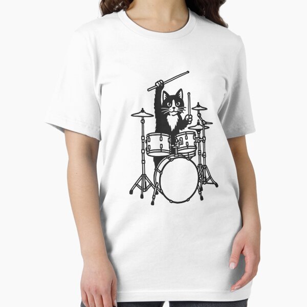 Item preview, Funny Cat Drummer Drumming Drums Music Lover Boys Girls designed and sold by rafaeltto.