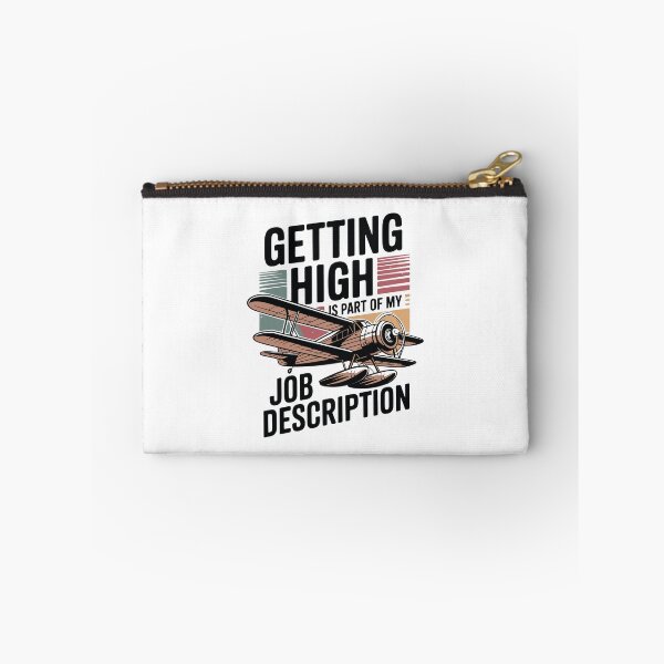 Item preview, Getting High Is Part of My Job – Funny Retro Aviation Pilot designed and sold by tmerchtrends.
