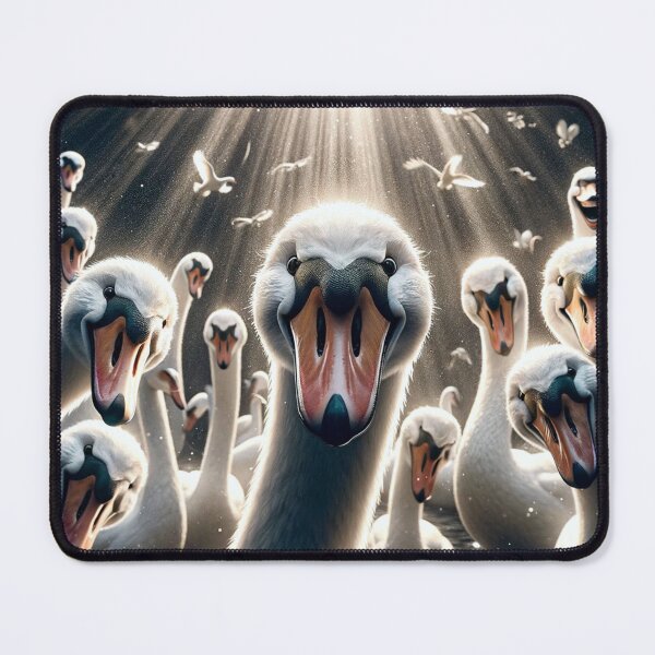 Item preview, Group of grinning swans designed and sold by Eric Nagel.