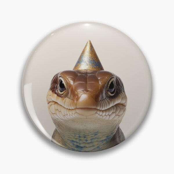Item preview, Cute Skink Lizard with Party Hat Birthday Celebration designed and sold by LazyOwlStore.