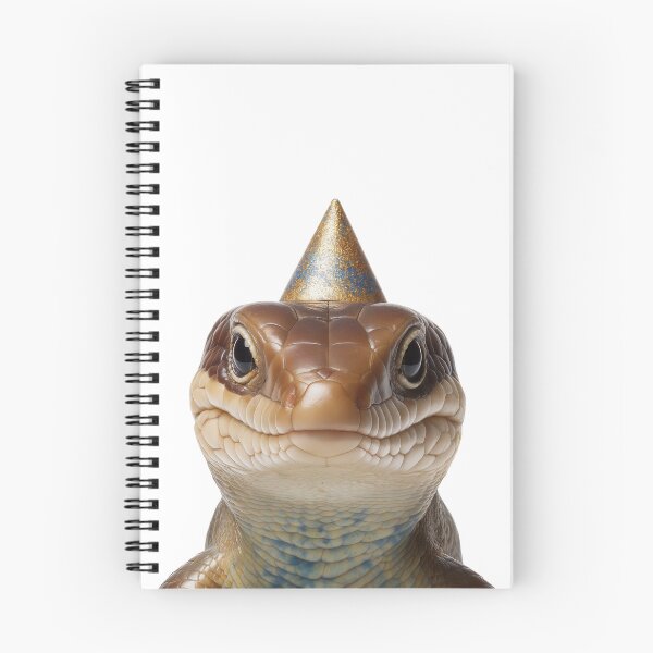 Item preview, Cute Skink Lizard with Party Hat Birthday Celebration designed and sold by LazyOwlStore.