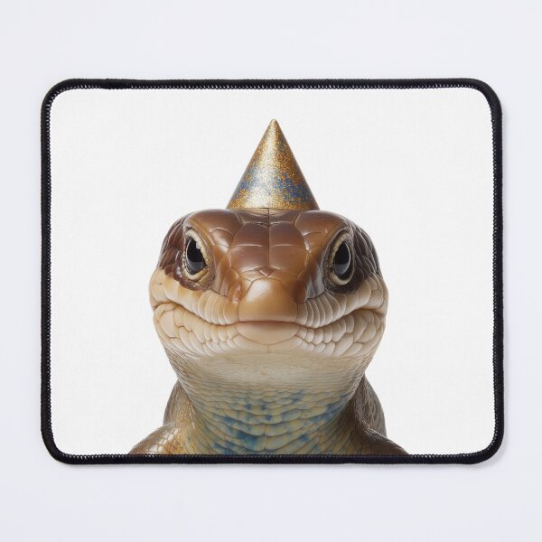 Item preview, Cute Skink Lizard with Party Hat Birthday Celebration designed and sold by LazyOwlStore.