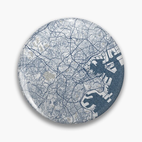 Item preview, Yokohama City Map of Japan - Coastal designed and sold by deMAP.
