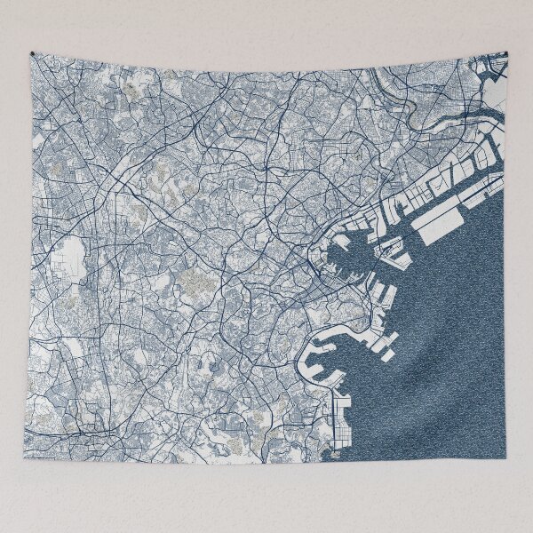 Item preview, Yokohama City Map of Japan - Coastal designed and sold by deMAP.