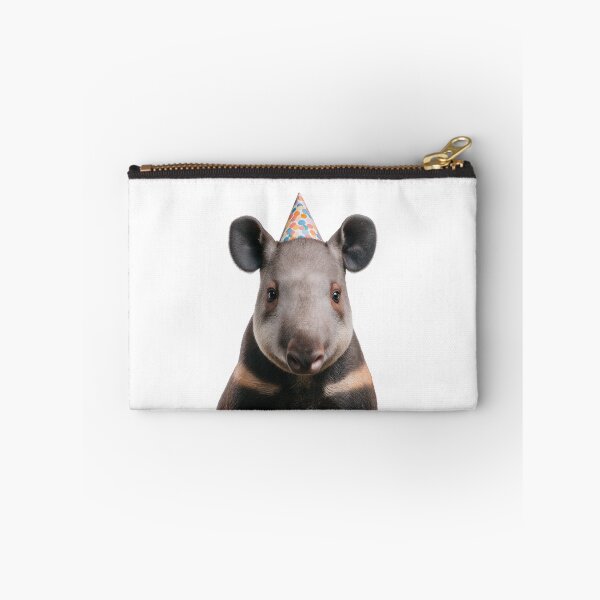 Item preview, Cute Tapir with Party Hat Birthday Celebration designed and sold by LazyOwlStore.