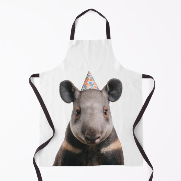 Item preview, Cute Tapir with Party Hat Birthday Celebration designed and sold by LazyOwlStore.