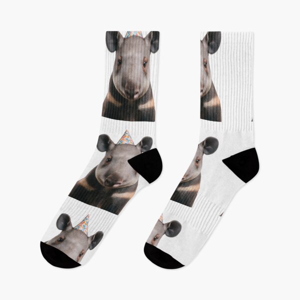 Item preview, Cute Tapir with Party Hat Birthday Celebration designed and sold by LazyOwlStore.