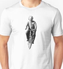 Albert Einstein Riding a Bicycle Unisex T-Shirt