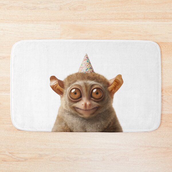 Item preview, Cute Tarsier with Party Hat Birthday Celebration designed and sold by LazyOwlStore.