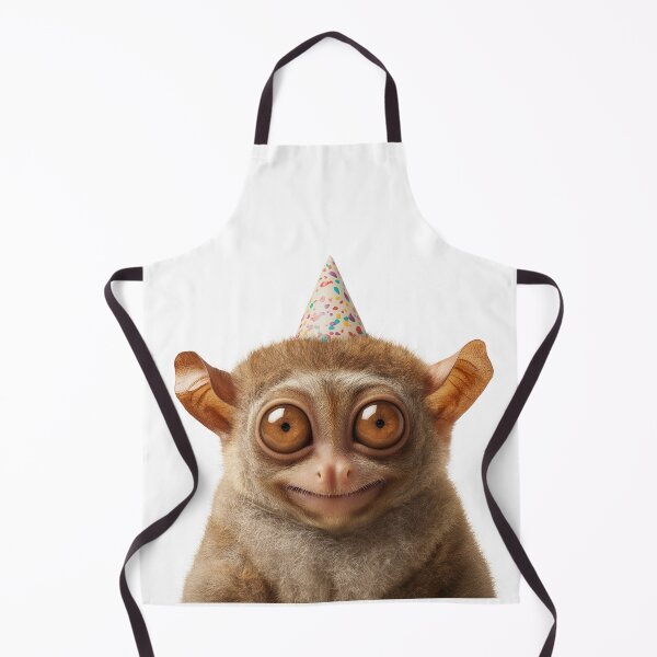 Item preview, Cute Tarsier with Party Hat Birthday Celebration designed and sold by LazyOwlStore.