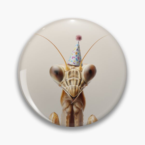 Item preview, Cute Praying Mantis with Party Hat Birthday Celebration designed and sold by LazyOwlStore.
