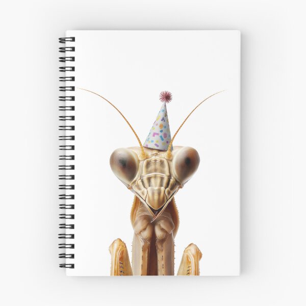 Item preview, Cute Praying Mantis with Party Hat Birthday Celebration designed and sold by LazyOwlStore.