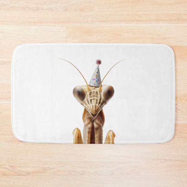 Item preview, Cute Praying Mantis with Party Hat Birthday Celebration designed and sold by LazyOwlStore.