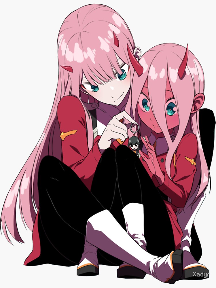 zero two sticker by xadyr redbubble