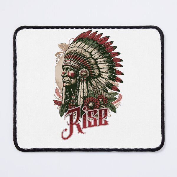 Item preview, "Rise of the Warrior - Native American Chief Art designed and sold by CyberWindow.