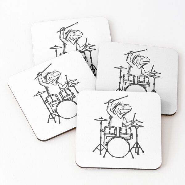 Item preview, Funny Iguana Drummer Drumming Drums Music Lover Boys Girls designed and sold by rafaeltto.