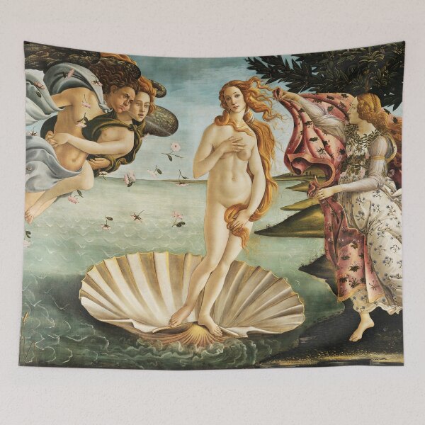 Item preview, Sandro Botticelli's The Birth of Venus (1485) aesthetic painting designed and sold by stevepmp.