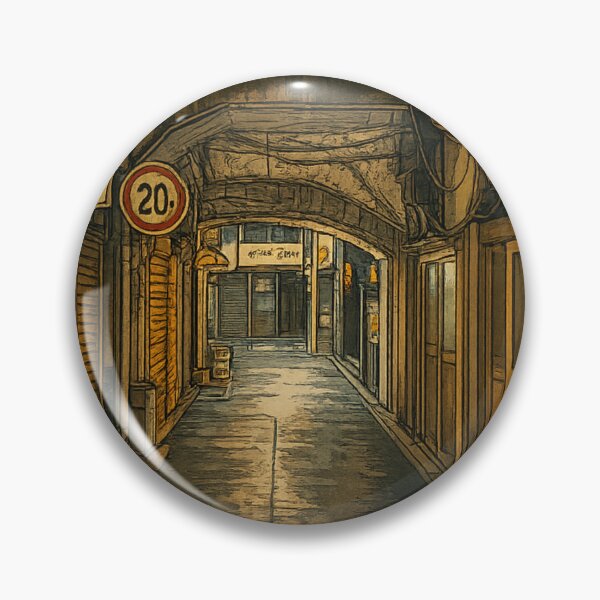 Item preview, Retro Alleyway Art | Nostalgic Urban Passage - Tokyo Backstreets designed and sold by GEEEN.