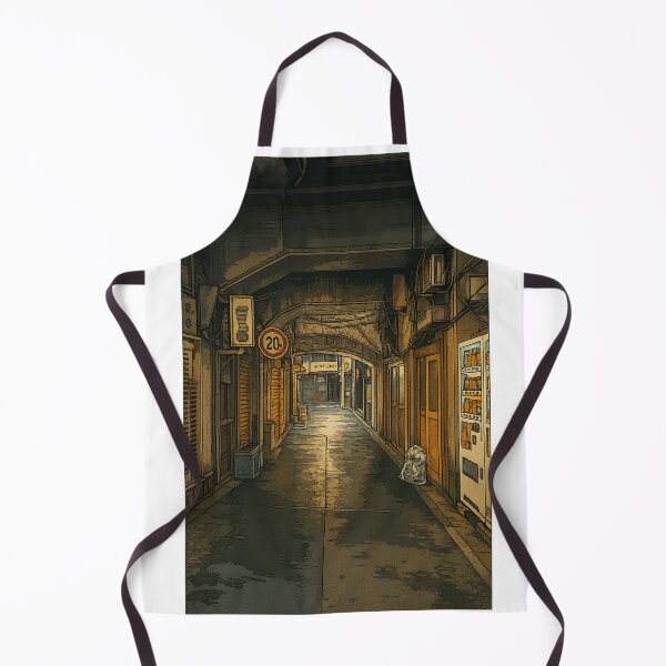 Item preview, Retro Alleyway Art | Nostalgic Urban Passage - Tokyo Backstreets designed and sold by GeEeN.