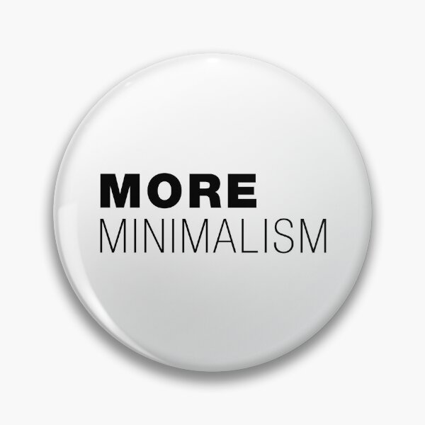 Item preview, More Minimalism – Typographic Art for Electronic Minds – Black Version designed and sold by parissiArt.