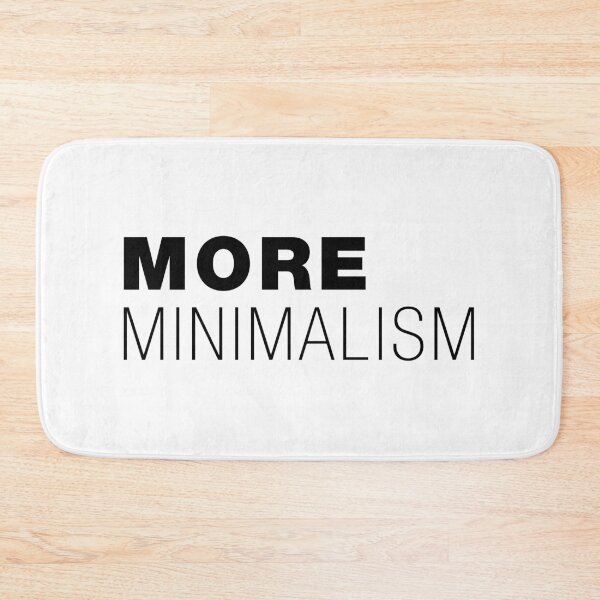 Item preview, More Minimalism – Typographic Art for Electronic Minds – Black Version designed and sold by parissiArt.