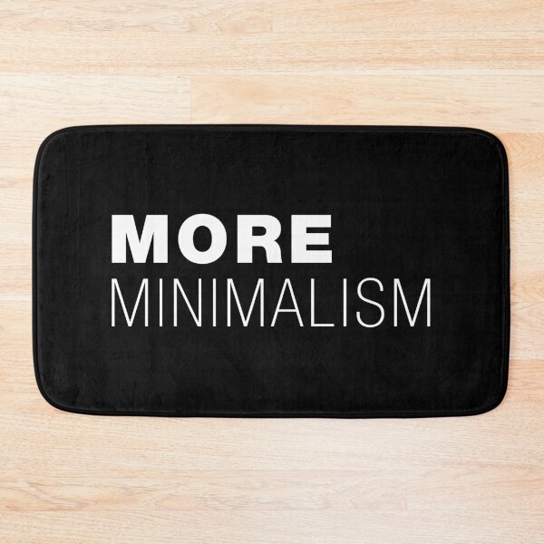Item preview, More Minimalism – Typographic Art for Electronic Minds – White Version designed and sold by parissiArt.