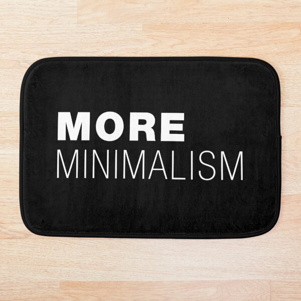 Item preview, More Minimalism – Typographic Art for Electronic Minds – White Version designed and sold by parissiArt.