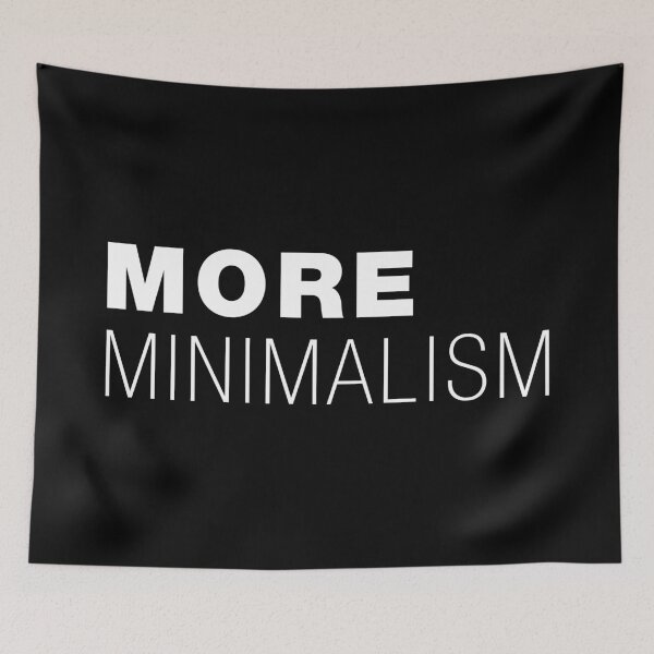 Item preview, More Minimalism – Typographic Art for Electronic Minds – White Version designed and sold by parissiArt.